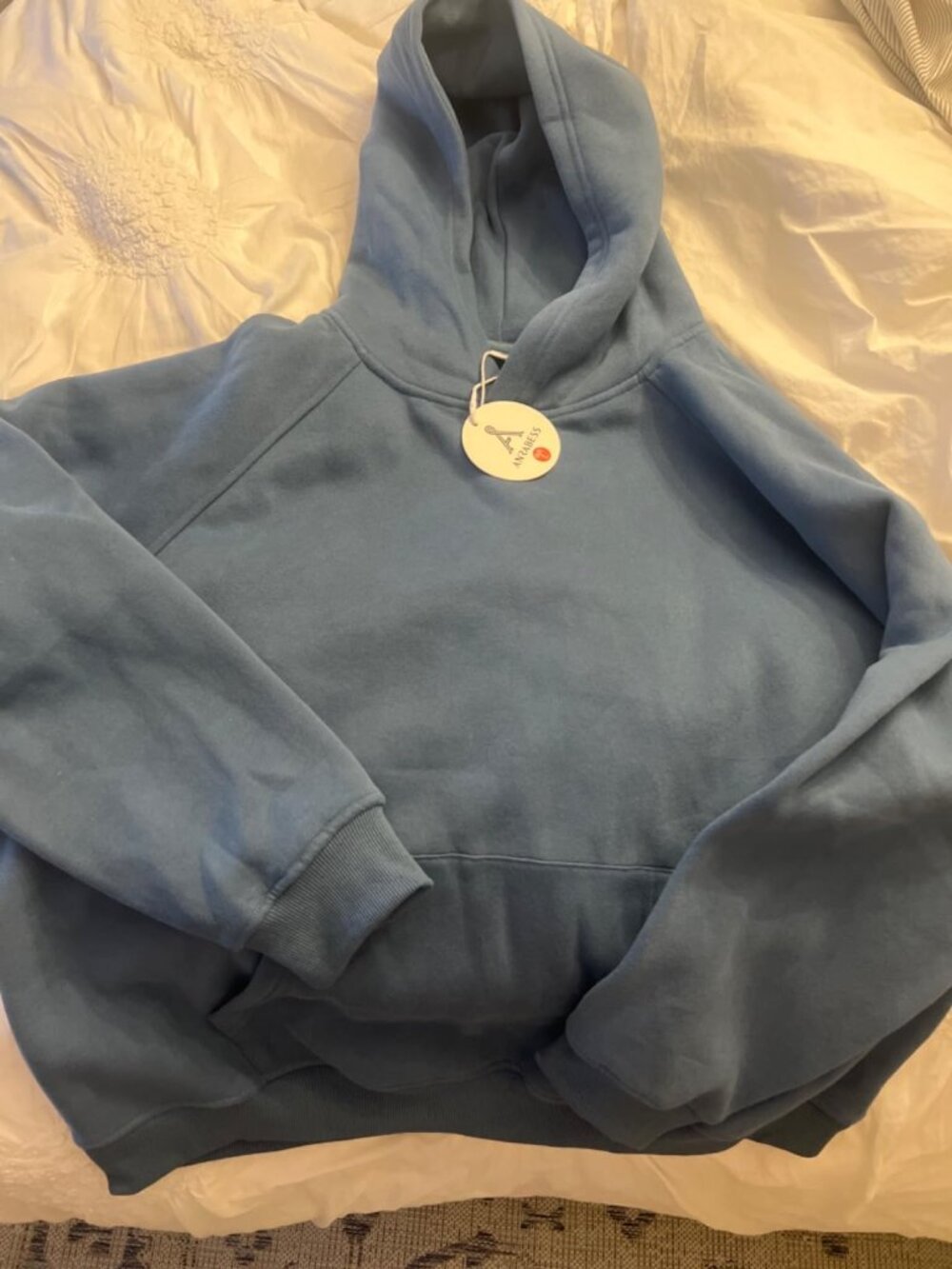 Oversized Thick Womens Blue Hoodie